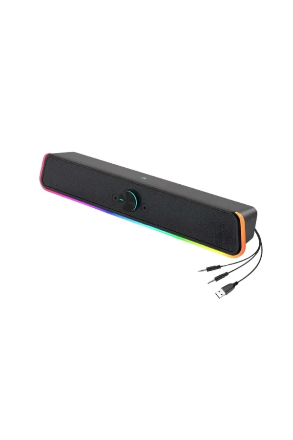 USB Jak Ve Mikrofon Çıkışlı RGB Hoparlör