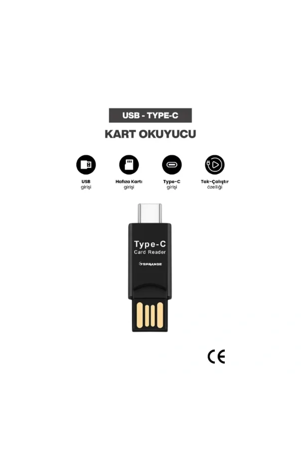 USB To Type-C Kart Okuyucu