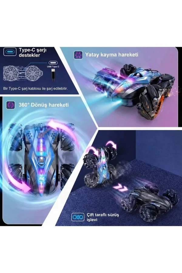 Uzaktan Kumandalı Akrobat Araba