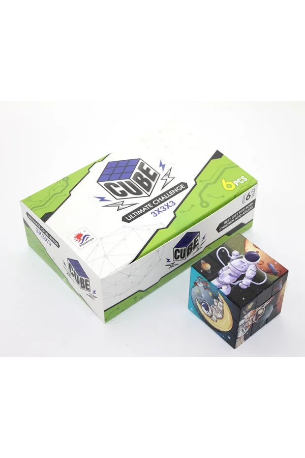 Uzay Temalı Küp Yapboz