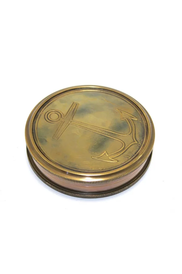 Üzeri Çapa İşlemeli Pirinç Kullanışlı Pusula