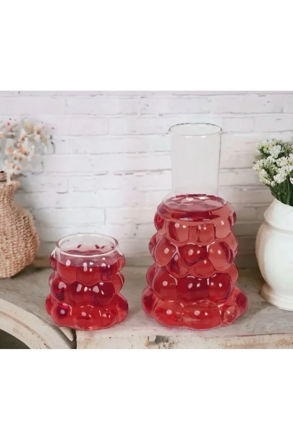 Üzüm Desenli Başucu Sürahisi