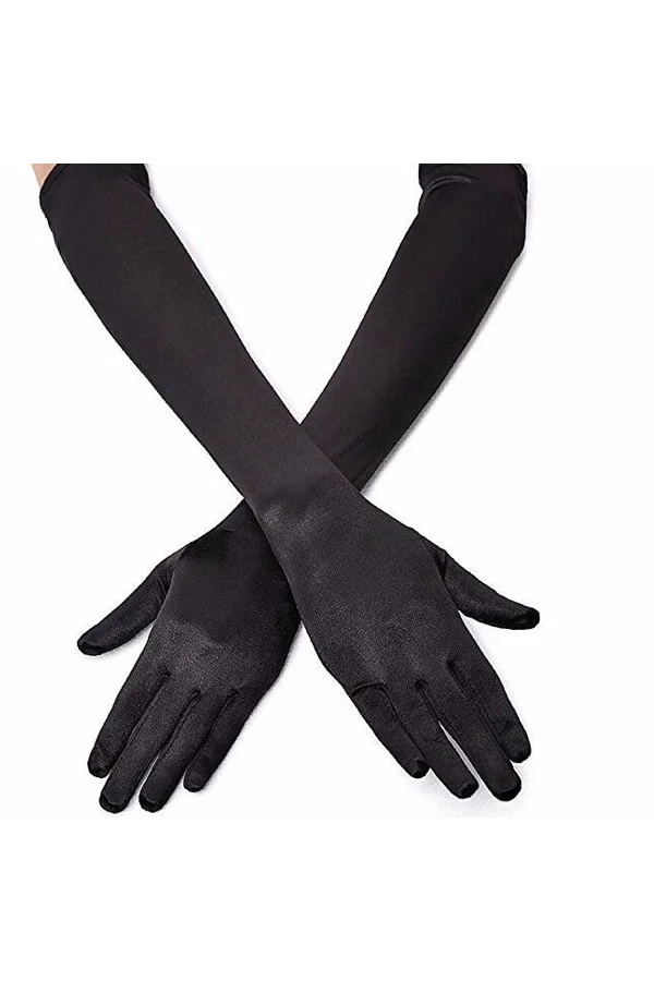 Siyah Uzun Gösteri Eldiveni