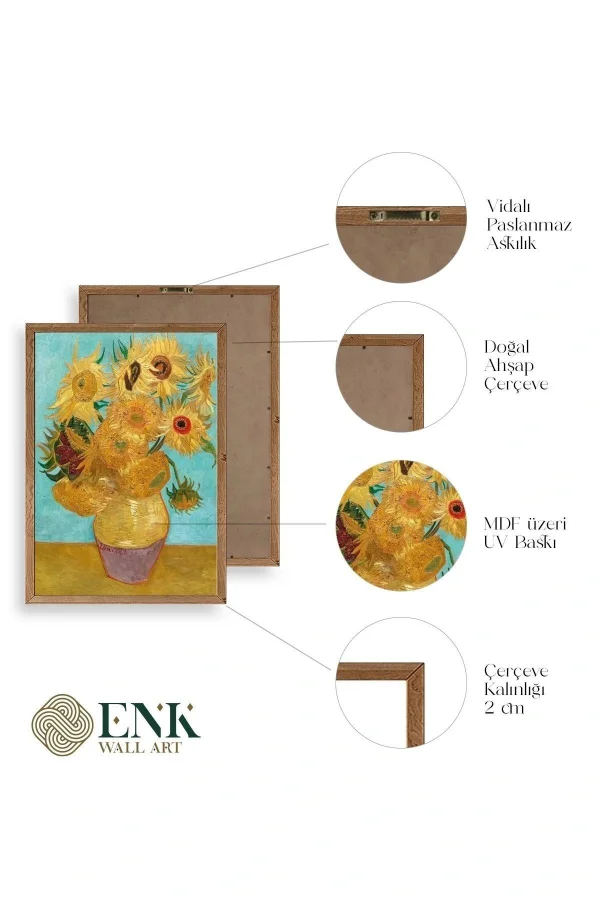 Van Gogh Ahşap Çerçeveli Tablo