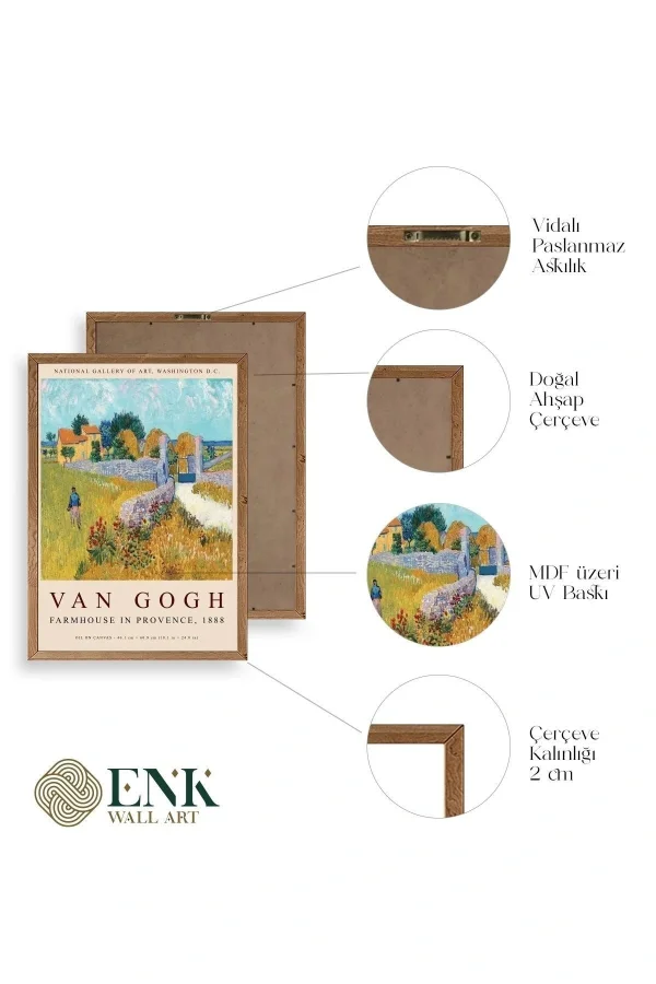 Van Gogh Ahşap Çerçeveli Tablo