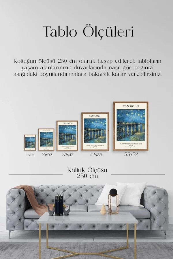 Van Gogh Ahşap Çerçeveli Tablo