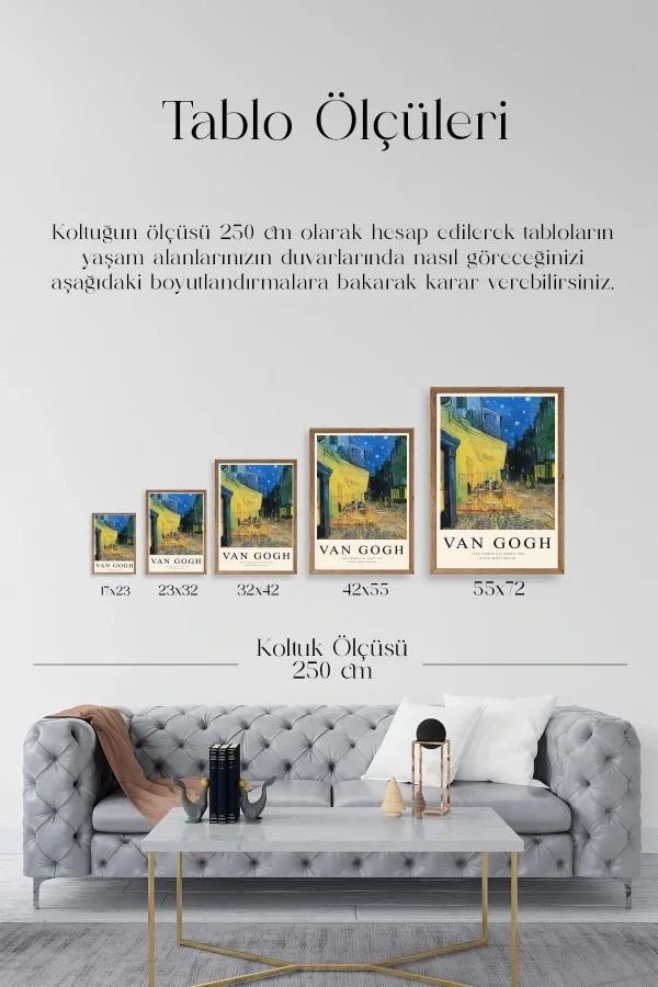 Van Gogh Ahşap Çerçeveli Tablo