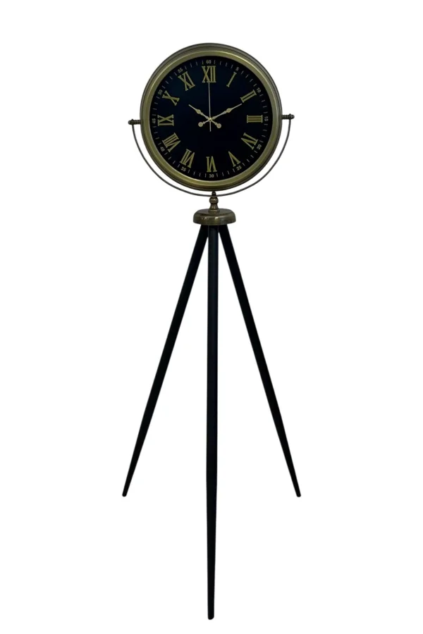 Vintage Roma Rakamlı Modern Tripod Ayaklı Saat