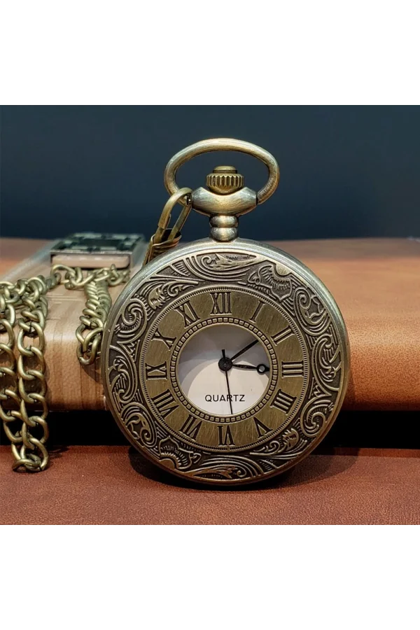 Vintage Tasarım Köstekli Saat