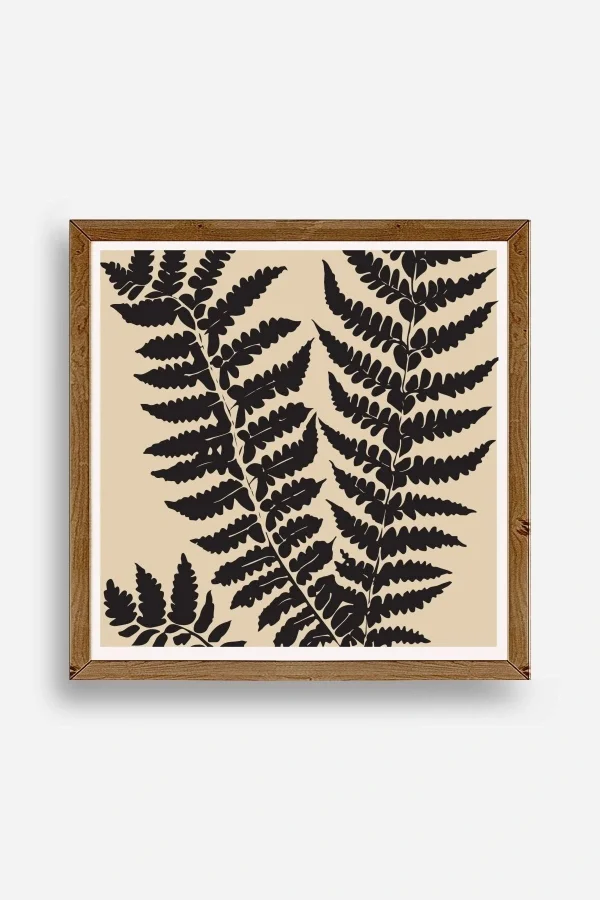 Yaprak Ahşap Çerçeveli Tablo