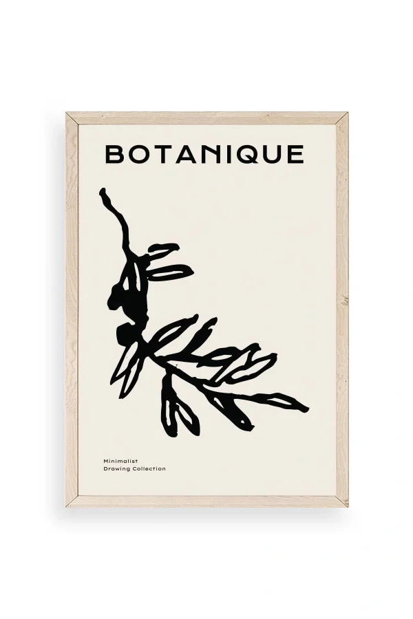 Yaprak Ahşap Çerçeveli Tablo