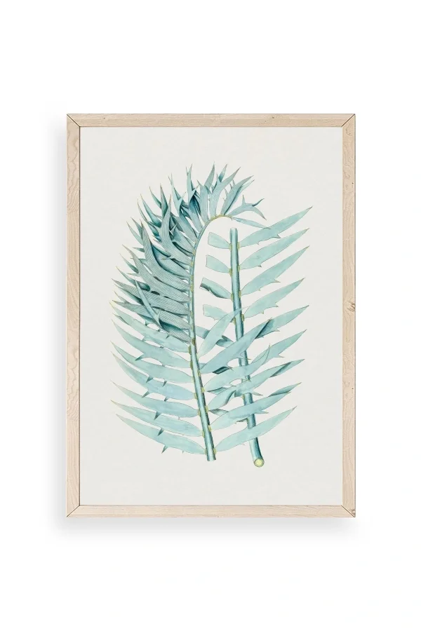 Yapraklar Ahşap Çerçeveli Tablo