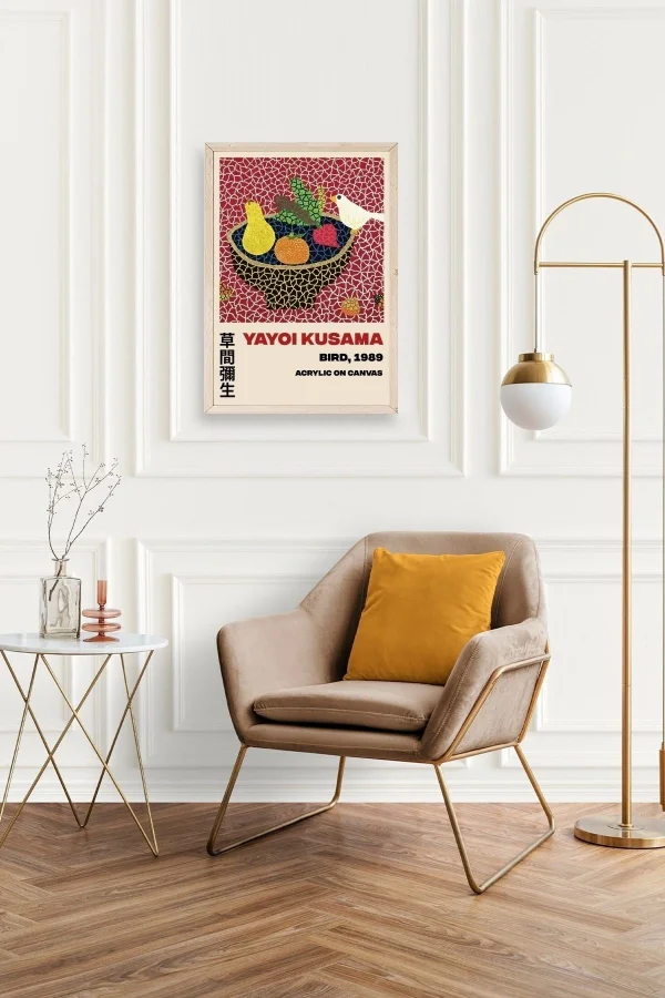 Yayoi Kusama Ahşap Çerçeveli Tablo