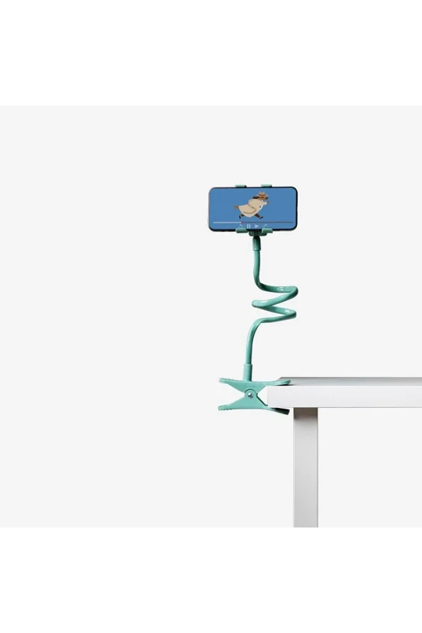 Yeşil Renk Akrobat Telefon Tutucu Oynar Başlıklı