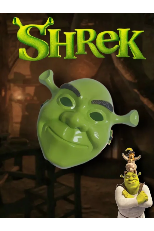 Yeşil Shrek Maskesi