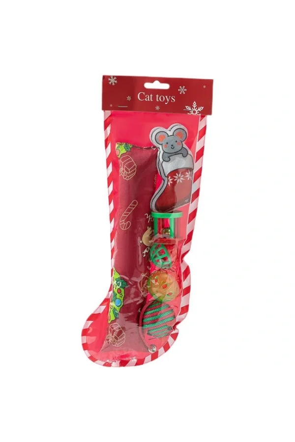 Yılbaşı Konseptli Kedi Oyuncak Seti