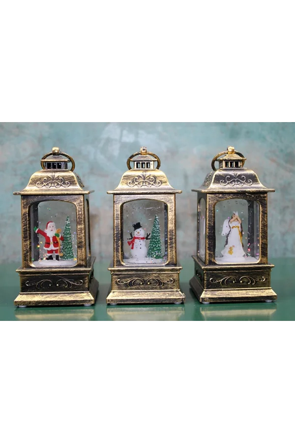 Yılbaşı Temalı Işıklı Müzikli Kar Küresi Model 1