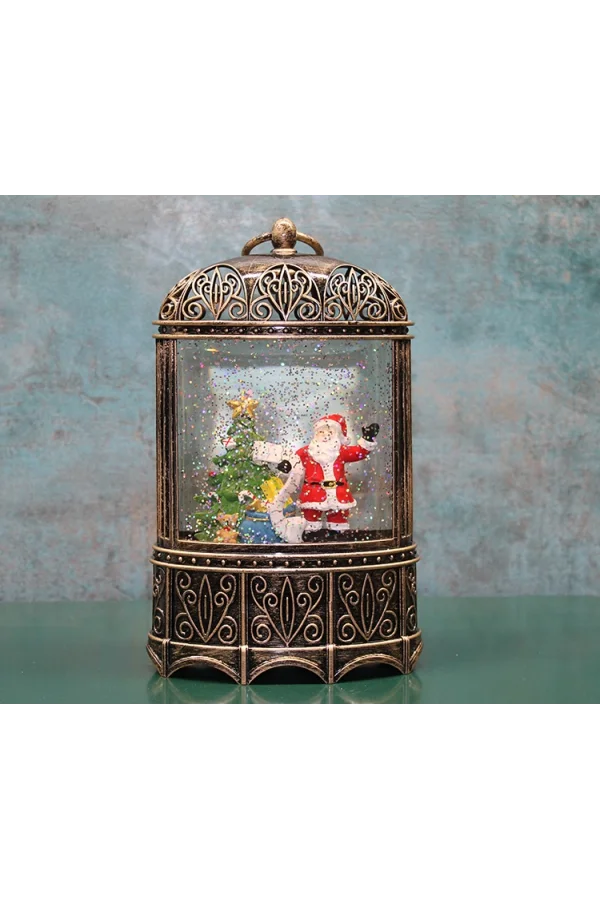 Yılbaşı Temalı Işıklı Müzikli Kar Küresi Model 4