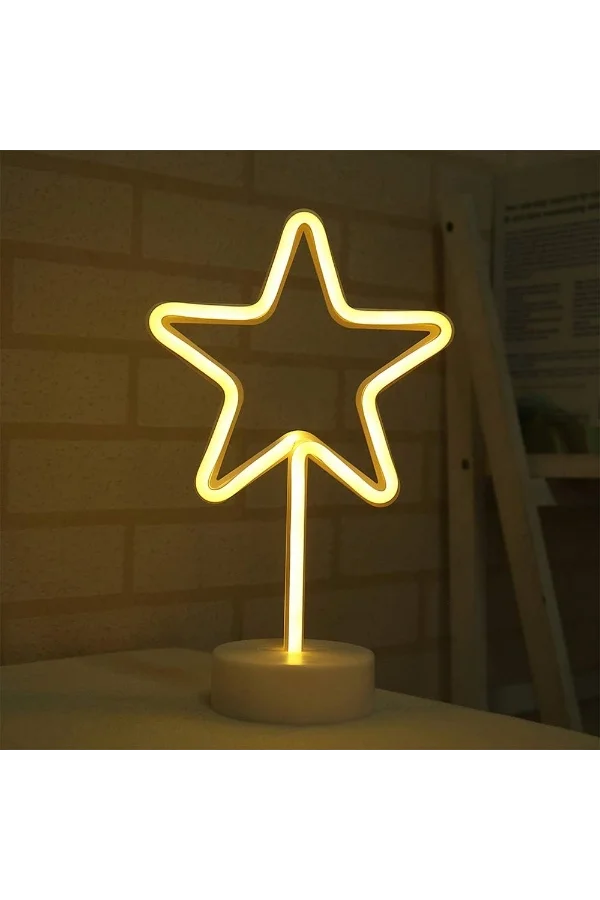 Yıldız Neon LED Lamba