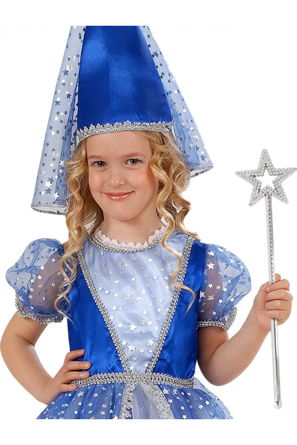 Yıldız Şekilli Peri Asası Gümüş Renk