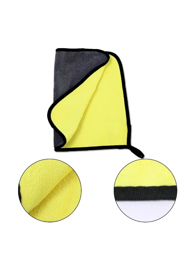 Yünlü Mikrofiber Araba Temizlik Bezi 50x70 cm