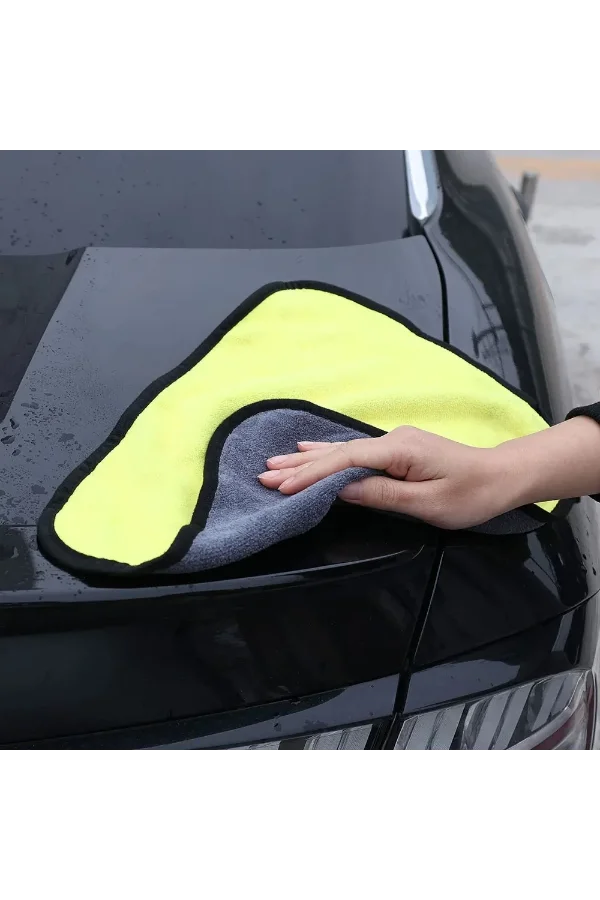 Yünlü Mikrofiber Araba Temizlik Bezi 50x70 cm
