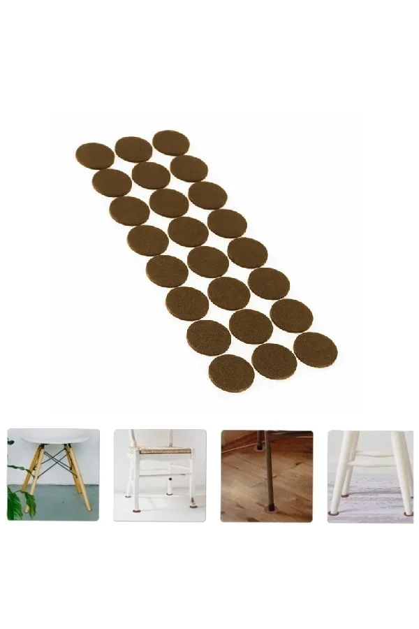 Yuvarlak Mobilya Koruyucu Keçe 24lü Paket