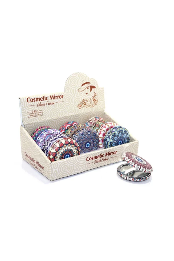 Yuvarlak Taşlı El Aynası