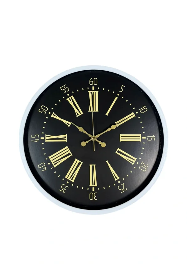 Zentime 36 Cm Beyaz Dekoratif Duvar Saati