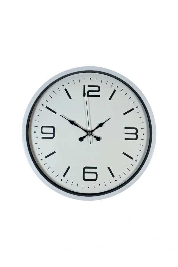 Zentime 36 Cm Beyaz Dekoratif Duvar Saati