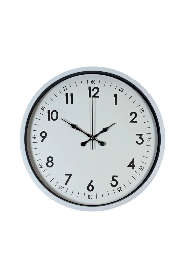 Zentime 36 Cm Beyaz Dekoratif Duvar Saati