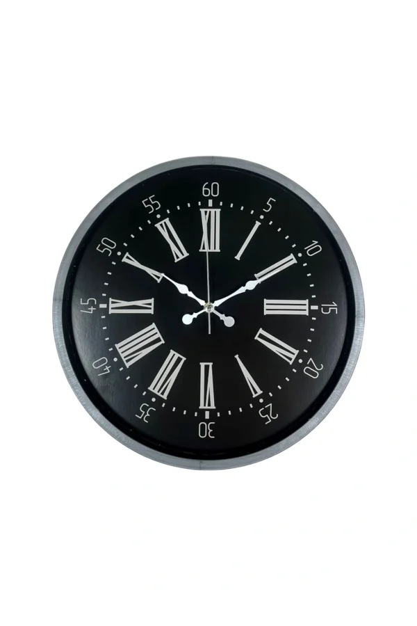 Zentime 36 Cm Gri Dekoratif Duvar Saati