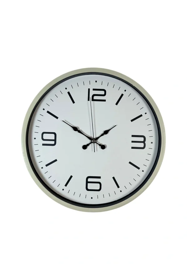 Zentime 36 Cm Krem Dekoratif Duvar Saati