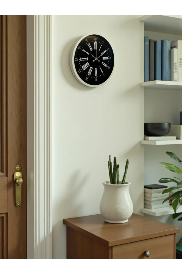 Zentime 36 Cm Krem Dekoratif Duvar Saati