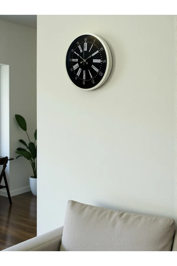 Zentime 36 Cm Krem Dekoratif Duvar Saati