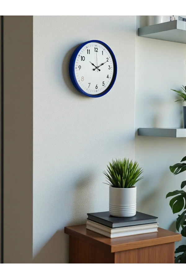 Zentime 36 Cm Lacivert Dekoratif Duvar Saati