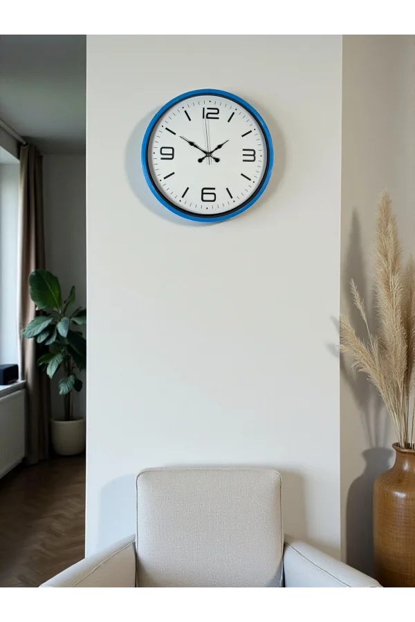 Zentime 36 Cm Mavi Dekoratid Duvar Saati