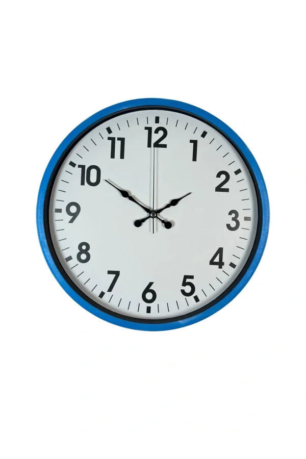 Zentime 36 Cm Mavi Dekoratif Duvar Saati