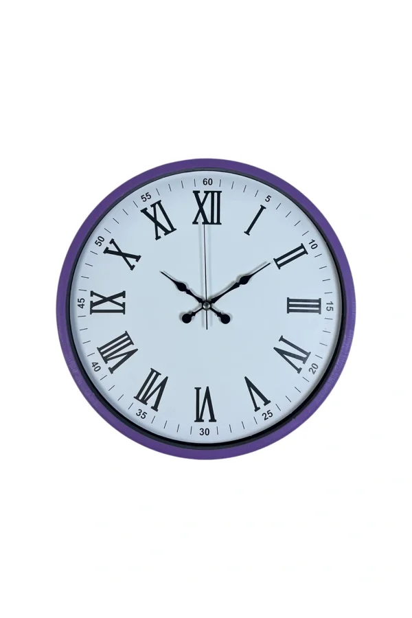 Zentime 36 Cm Mor Dekoratif Duvar Saati