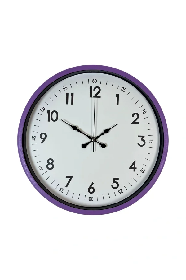 Zentime 36 Cm Mor Dekoratif Duvar Saati