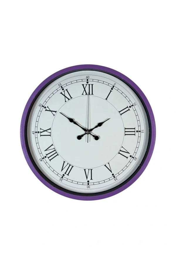 Zentime 36 Cm Mor Dekoratif Duvar Saati