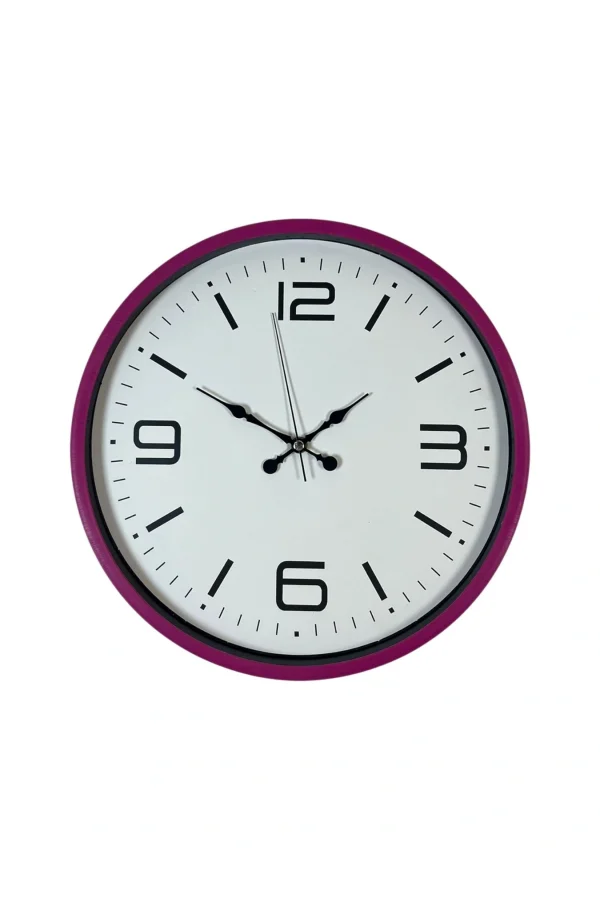 Zentime 36 Cm Pembe Dekoratif Duvar Saati