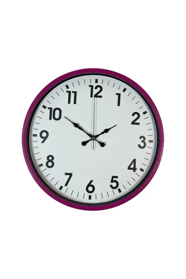 Zentime 36 Cm Pembe Dekoratif Duvar Saati