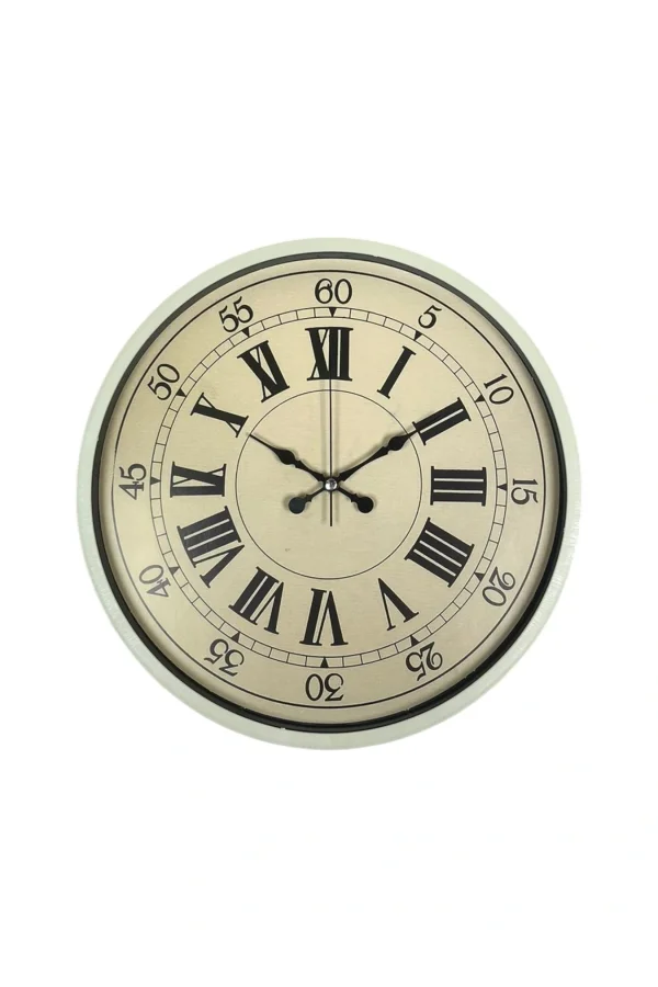 Zentime 36 Cm Sarı Dekoratif Duvar Saati