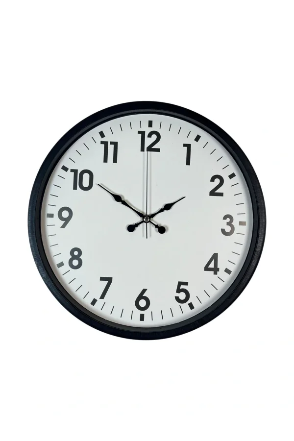 Zentime 36 Cm Siyah Dekoratif Duvar Saati