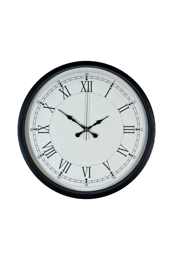 Zentime 36 Cm Siyah Dekoratif Duvar Saati