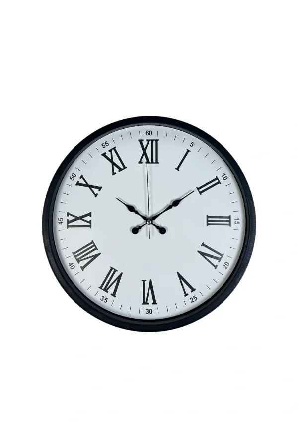 Zentime 36 Cm Siyah Dekoratif Duvar Saati