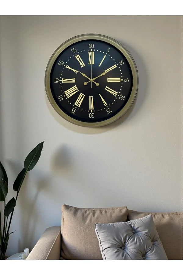 Zentime 40 Cm Eskitme Vintage Duvar Saati
