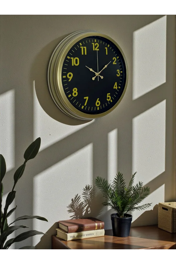 Zentime 40 Cm Eskitme Vintage Duvar Saati