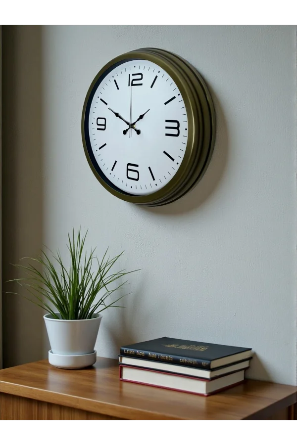Zentime 40 Cm Eskitme Vintage Duvar Saati